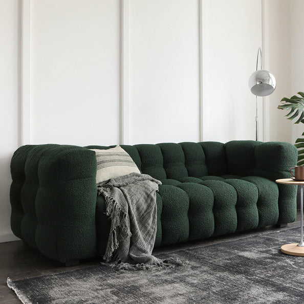 Contemporary Fabric 3 Seater Living Room Seating Tuxedo Arm Cushions Sofa Green Clearhalo 'furn' 'furn_sofas' 'Furniture' 'Living Room Furniture' 'Sofa' 'sofas' 6349337
