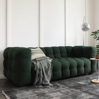 Contemporary Fabric 3 Seater Living Room Seating Tuxedo Arm Cushions Sofa Green Clearhalo 'furn' 'furn_sofas' 'Furniture' 'Living Room Furniture' 'Sofa' 'sofas' 6349337