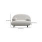 Canapé de bras rond standard canapé tissu minimaliste moderne en blanc