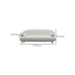Canapé de bras rond standard canapé tissu minimaliste moderne en blanc