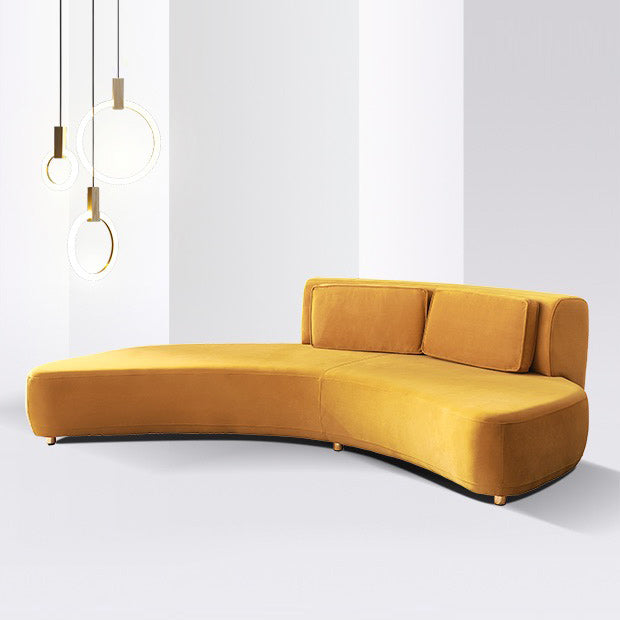 Salle de salon de tissu stationnaire contemporain Soupchable sans bras