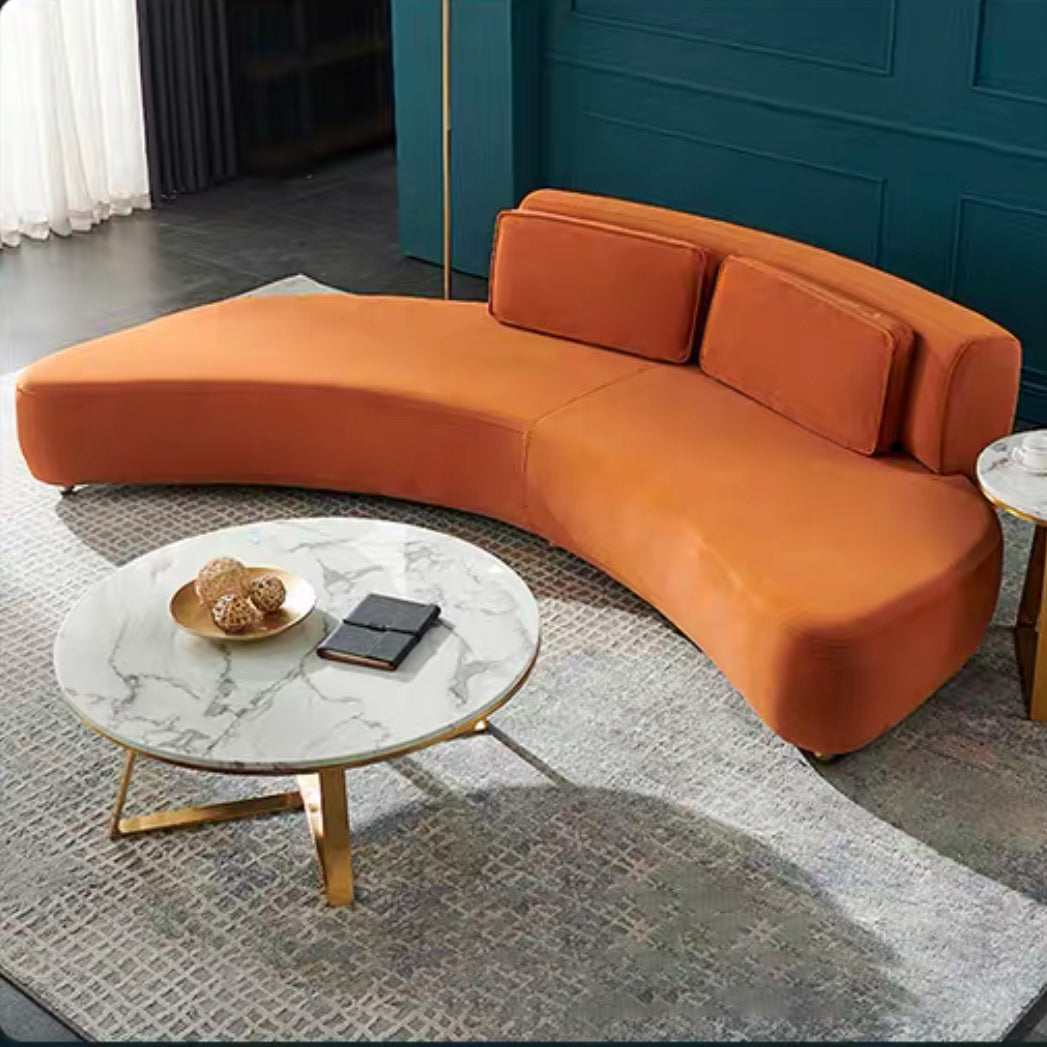 Salle de salon de tissu stationnaire contemporain Soupchable sans bras