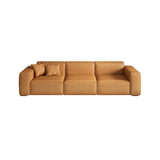 Quadratarm 3-Sitzer-Sofa zeitgenössischer Kunstleder minimalistisches Sofa