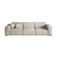 Square Arm 3-seater Sofa Contemporary Faux Leather Minimalist Sofa