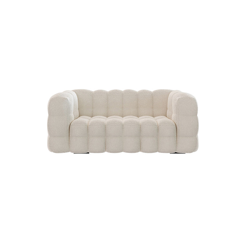 Fabric Modernism Biscuit Sofá 29.92 "Sofá de brazo de esmoquin alto