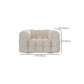 Fabric Modernism Biscuit Back Sofa 29.92 "High Tuxedo Arm Sofa