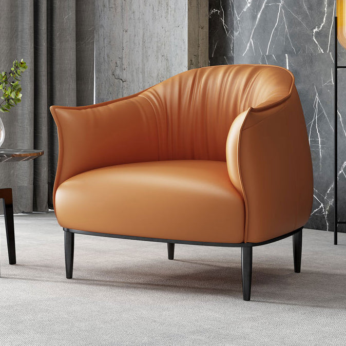 Arms Included Lounge Chair Living Room Chair with Black Legs Clearhalo 'Accent Chairs' 'accent_chairs' 'Chairs & Seating' 'furn' 'furn_accent_chairs' 'Furniture' 'Living Room Furniture' 6349609