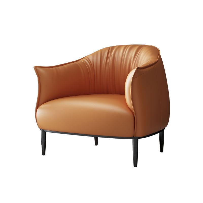 Arms Included Lounge Chair Living Room Chair with Black Legs Clearhalo 'Accent Chairs' 'accent_chairs' 'Chairs & Seating' 'furn' 'furn_accent_chairs' 'Furniture' 'Living Room Furniture' 6349618