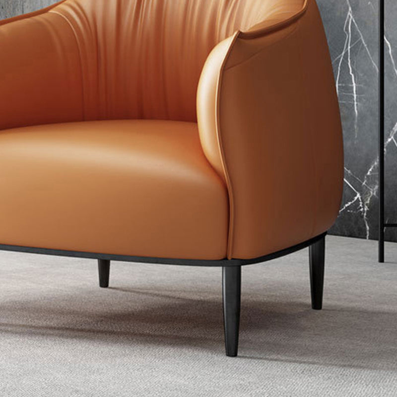 Arms Included Lounge Chair Living Room Chair with Black Legs Clearhalo 'Accent Chairs' 'accent_chairs' 'Chairs & Seating' 'furn' 'furn_accent_chairs' 'Furniture' 'Living Room Furniture' 6349620