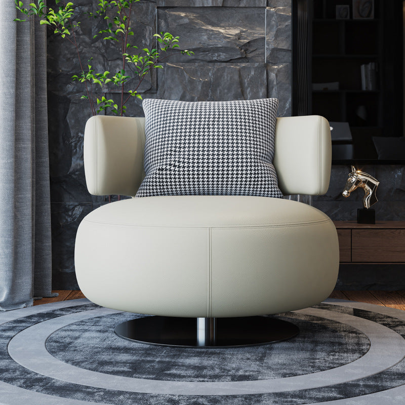 Armless Lounge Chair Living Room Barrel Accent Chair with Cushion Clearhalo 'Accent Chairs' 'accent_chairs' 'Chairs & Seating' 'furn' 'furn_accent_chairs' 'Furniture' 'Living Room Furniture' 6349629