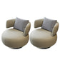 Armless Lounge Chair Living Room Barrel Accent Chair with Cushion Beige 2 Piece Set Clearhalo 'Accent Chairs' 'accent_chairs' 'Chairs & Seating' 'furn' 'furn_accent_chairs' 'Furniture' 'Living Room Furniture' 6349636