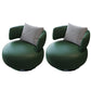 Armless Lounge Chair Living Room Barrel Accent Chair with Cushion Green 2 Piece Set Clearhalo 'Accent Chairs' 'accent_chairs' 'Chairs & Seating' 'furn' 'furn_accent_chairs' 'Furniture' 'Living Room Furniture' 6349638