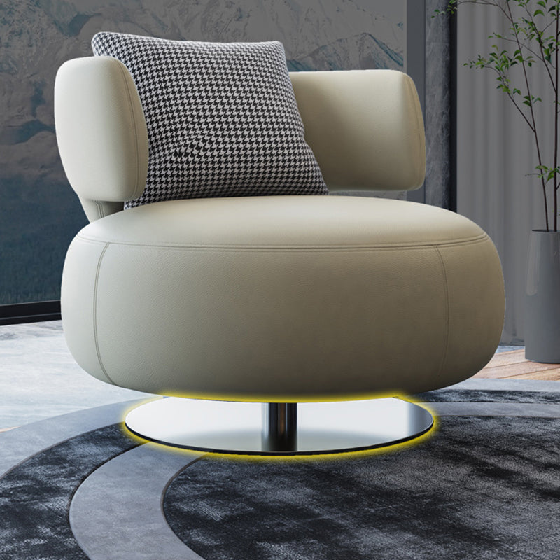 Armless Lounge Chair Living Room Barrel Accent Chair with Cushion Clearhalo 'Accent Chairs' 'accent_chairs' 'Chairs & Seating' 'furn' 'furn_accent_chairs' 'Furniture' 'Living Room Furniture' 6349639