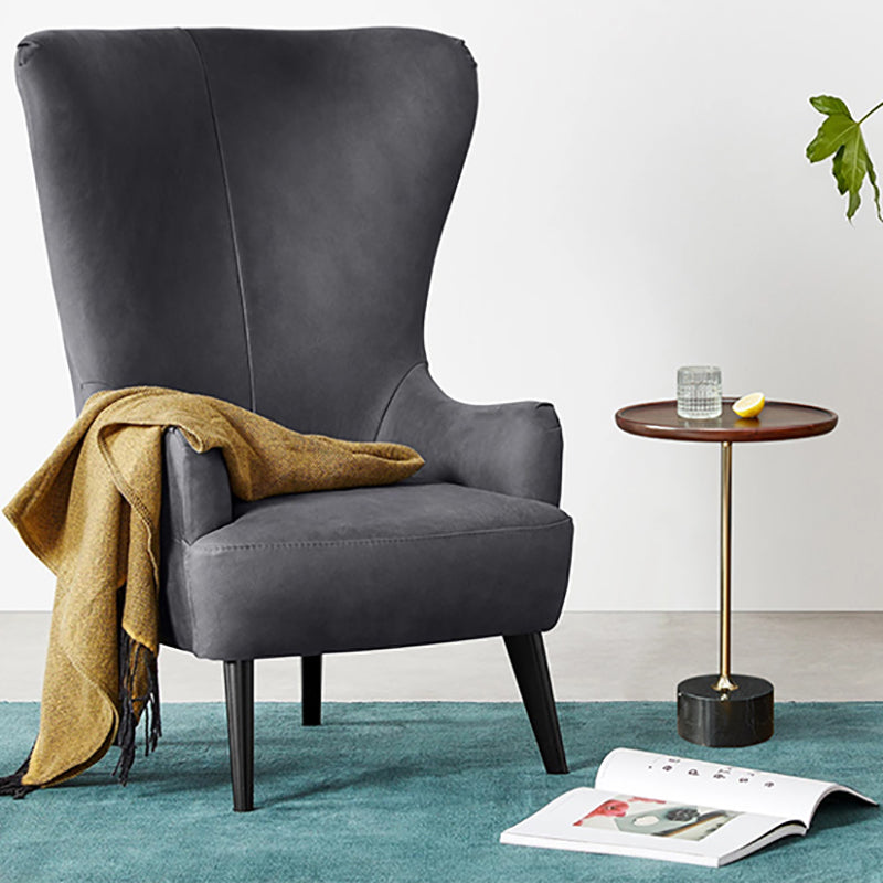 コンテンポラリーウッドラウンドトップサイドテーブル大理石の台座エンドテーブル