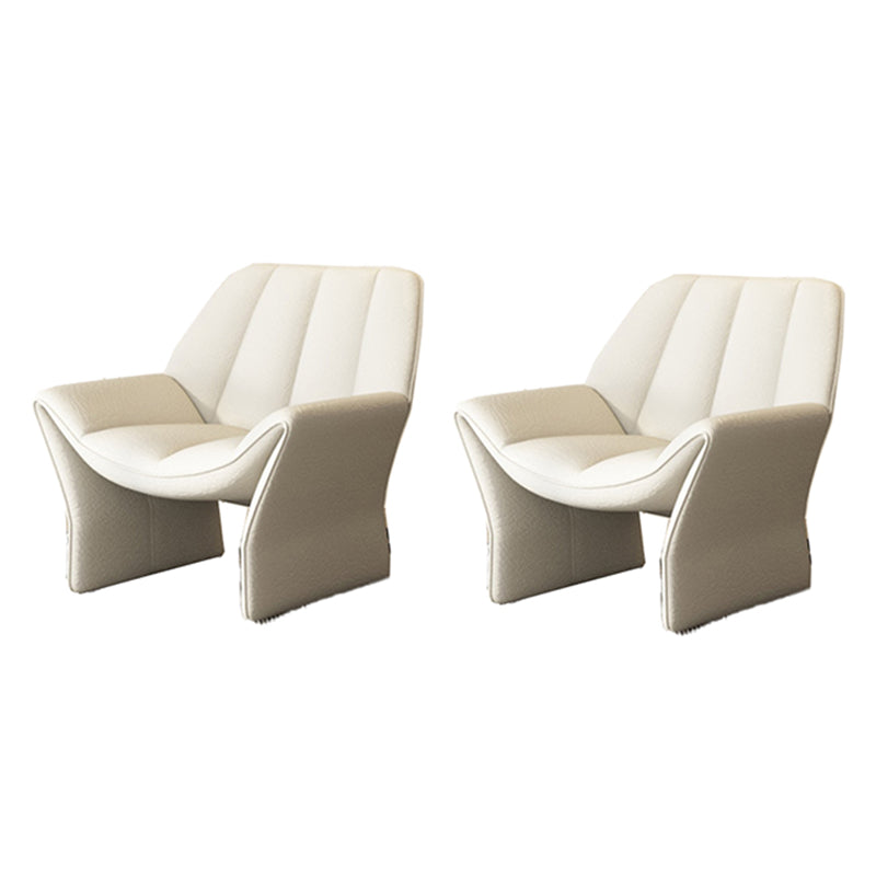 33.85" Wide Parsons Chair Armless Chair with Sewn Pillow Back White Velvet 2 Piece Set Clearhalo 'Accent Chairs' 'accent_chairs' 'Chairs & Seating' 'furn' 'furn_accent_chairs' 'Furniture' 'Living Room Furniture' 6349666