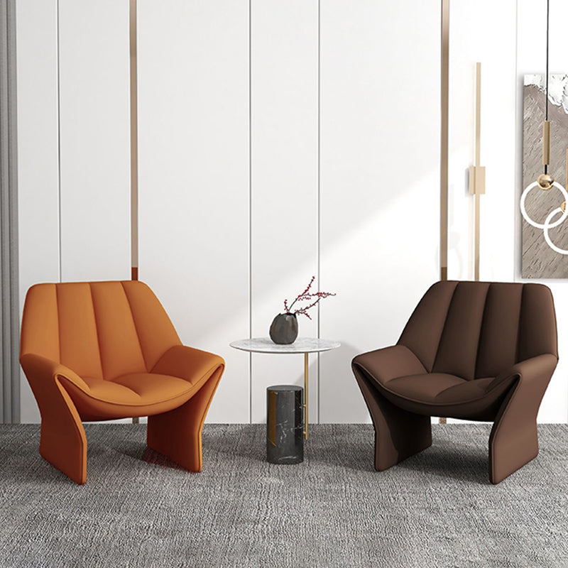 33.85" Wide Parsons Chair Armless Chair with Sewn Pillow Back Clearhalo 'Accent Chairs' 'accent_chairs' 'Chairs & Seating' 'furn' 'furn_accent_chairs' 'Furniture' 'Living Room Furniture' 6349675