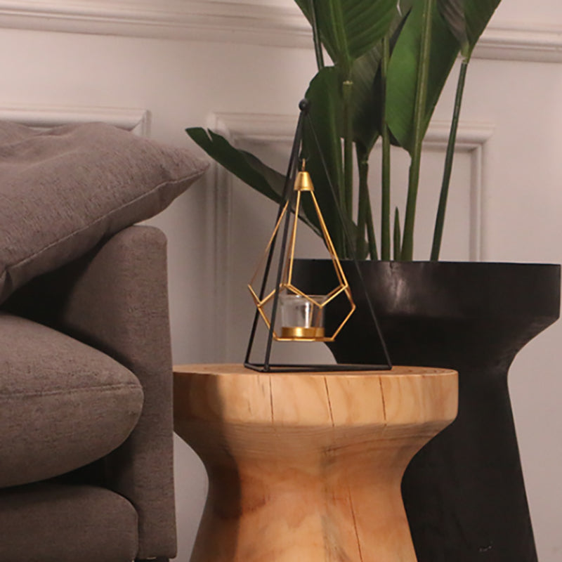 Scandinavian Round Solid Wood Top Side Table Pedestal End Table,16.5-inch Clearhalo 'Coffee & Accent Tables' 'End & Side Tables' 'end_side_tables' 'furn' 'furn_end_side_tables' 'Furniture' 'Living Room Furniture' 6349694