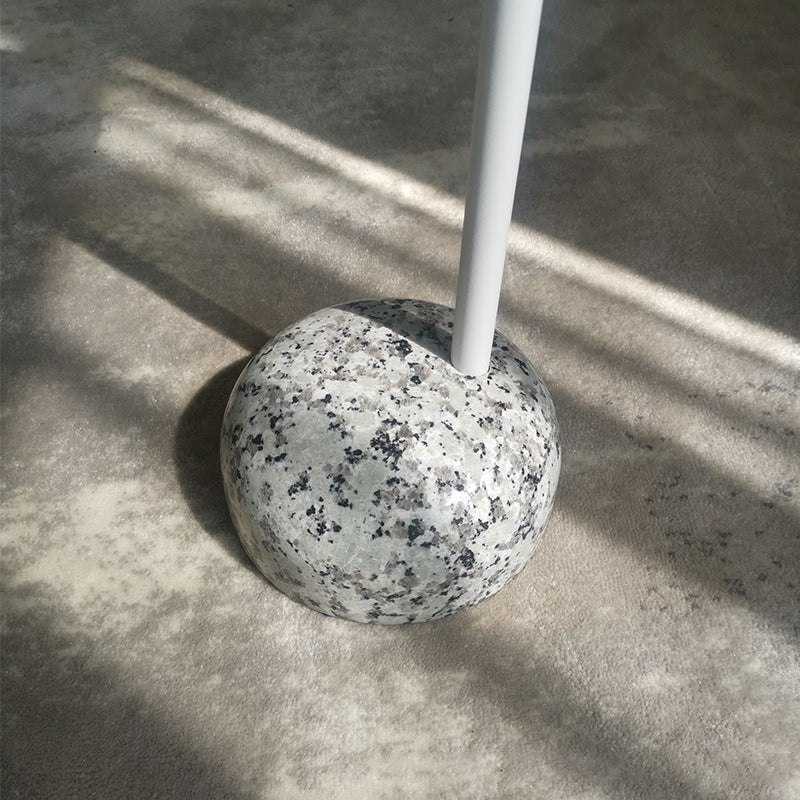 Mid-Century Metal Round Top Side Table 27" Tall Pedestal End Table Clearhalo 'Coffee & Accent Tables' 'End & Side Tables' 'end_side_tables' 'furn' 'furn_end_side_tables' 'Furniture' 'Living Room Furniture' 6349789