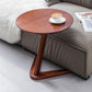 Scandinavian Solid Wood End Table Abstract Base Table Living Room Side Table