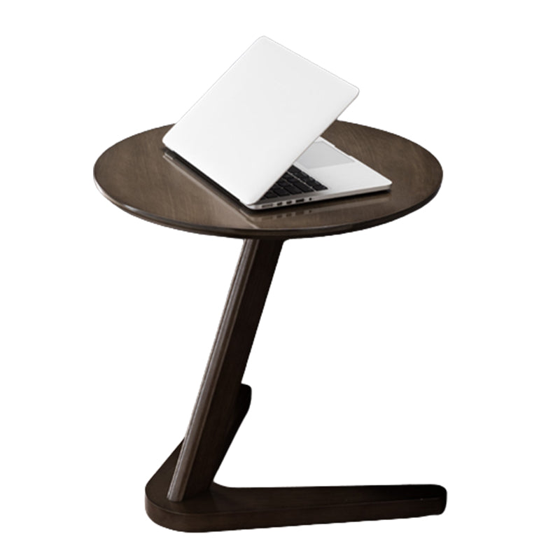 Scandinavian Solid Wood End Table Abstract Base Table Living Room Side Table