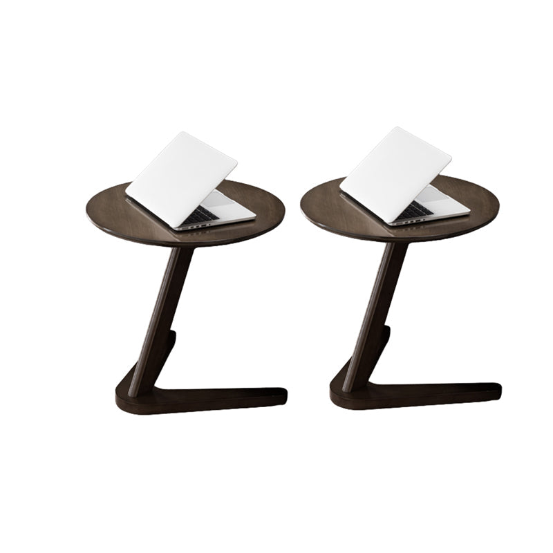 Scandinavian Solid Wood End Table Abstract Base Table Living Room Side Table