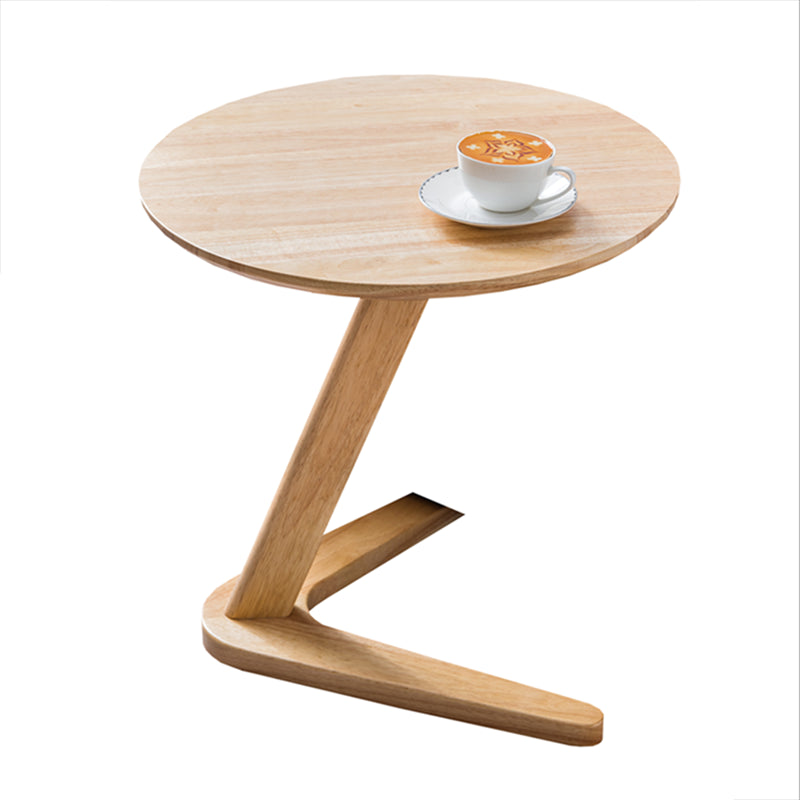 Scandinavian Solid Wood End Table Abstract Base Table Living Room Side Table