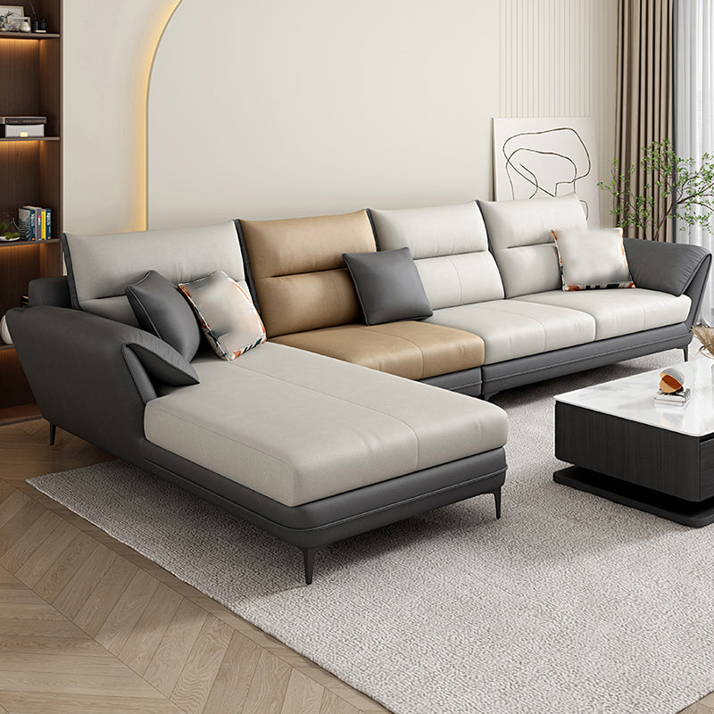 66" Wide Scandinavian Sectional Sofa Cushion Back Sectionals Dark Gray Left Clearhalo 'furn' 'furn_sectionals' 'Furniture' 'Living Room Furniture' 'Sectionals' 6350008