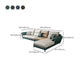 66" Wide Scandinavian Sectional Sofa Cushion Back Sectionals Clearhalo 'furn' 'furn_sectionals' 'Furniture' 'Living Room Furniture' 'Sectionals' 6350021