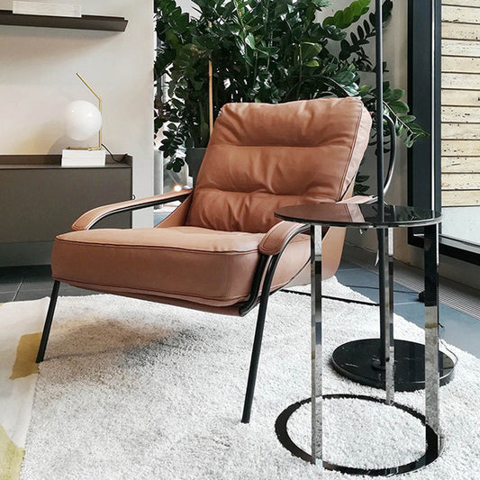 Fixed Back Lounge Chair Fabric Seat Sloped Arms Chair with Black Legs Clearhalo 'Accent Chairs' 'accent_chairs' 'Chairs & Seating' 'furn' 'furn_accent_chairs' 'Furniture' 'Living Room Furniture' 6350090