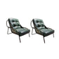 Fixed Back Lounge Chair Fabric Seat Sloped Arms Chair with Black Legs Green Microfiber Leather 2 Piece Set Clearhalo 'Accent Chairs' 'accent_chairs' 'Chairs & Seating' 'furn' 'furn_accent_chairs' 'Furniture' 'Living Room Furniture' 6350091