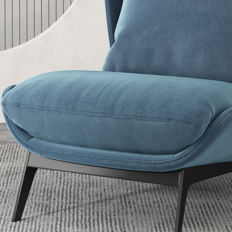 Armless Fixed Back Lounge Chair Living Room Chair with Black Legs Clearhalo 'Accent Chairs' 'accent_chairs' 'Chairs & Seating' 'furn' 'furn_accent_chairs' 'Furniture' 'Living Room Furniture' 6350275