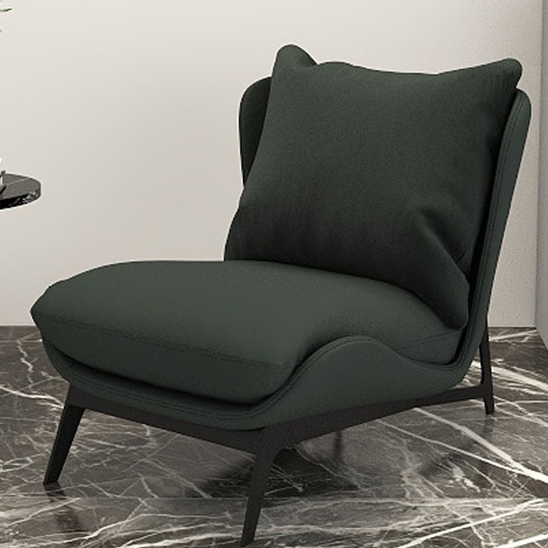 Armless Fixed Back Lounge Chair Living Room Chair with Black Legs Clearhalo 'Accent Chairs' 'accent_chairs' 'Chairs & Seating' 'furn' 'furn_accent_chairs' 'Furniture' 'Living Room Furniture' 6350278