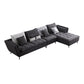 66 "brede moderne sectionele bank vierkante arm grijs getuft sectional