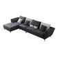 66 "brede moderne sectionele bank vierkante arm grijs getuft sectional