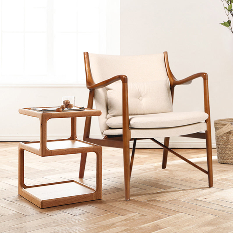 Arms Included Fixed Back Armchair Living Room Chair with Cushion Clearhalo 'Accent Chairs' 'accent_chairs' 'Chairs & Seating' 'furn' 'furn_accent_chairs' 'Furniture' 'Living Room Furniture' 6350374