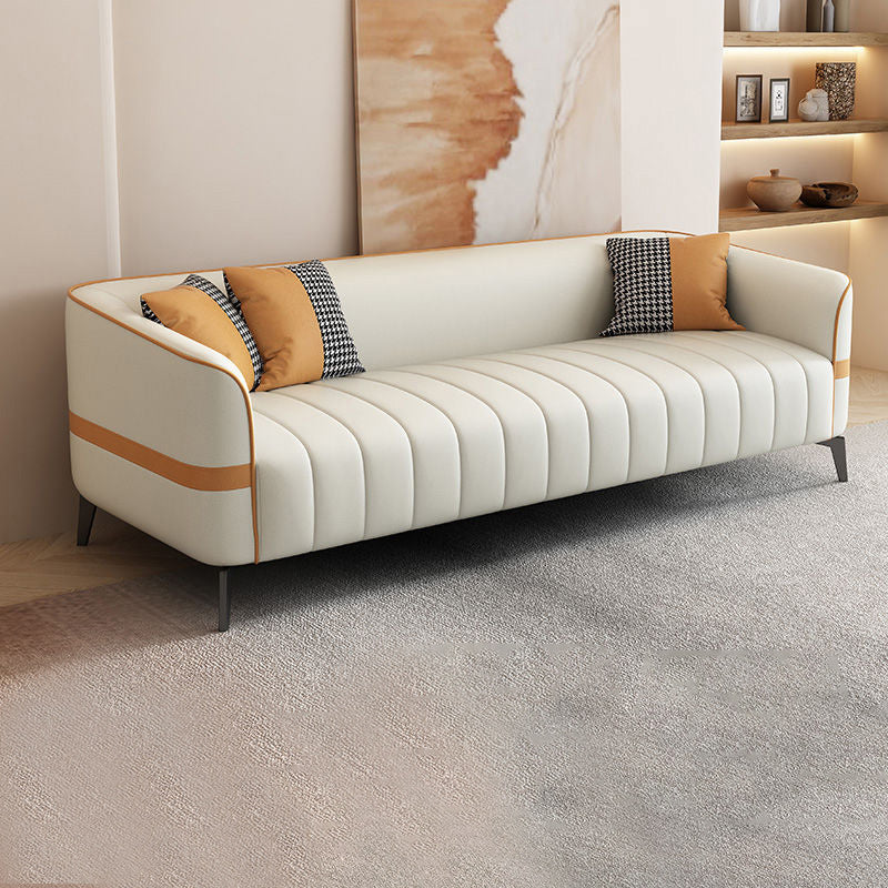 Divano resistente alle macchie contemporanee con schiena stretta e braccio di smoking