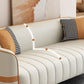 Contemporary Stain Resistant Sofa with Tight Back and Tuxedo Arm