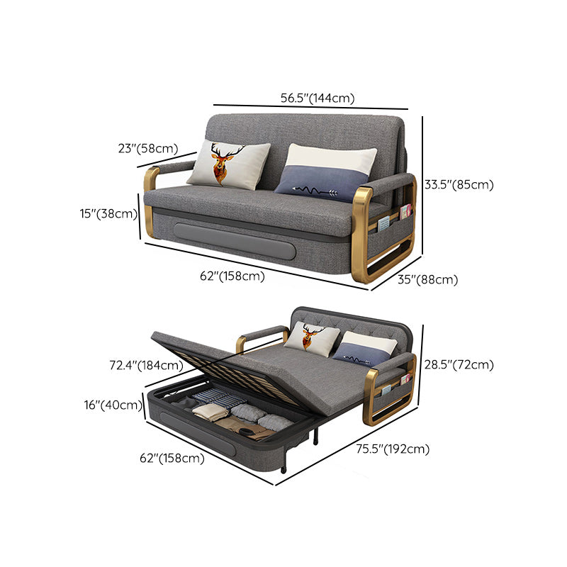 33.46 "H MODERNE CATTUUR BLEND SQUARE ARM BEOPA BED VOOR LEIDEKAMER