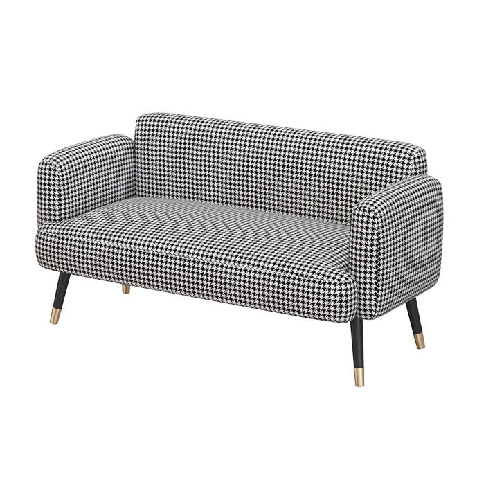 Eigentijdse strakke achterbank met vierkante arm voor woonkamer