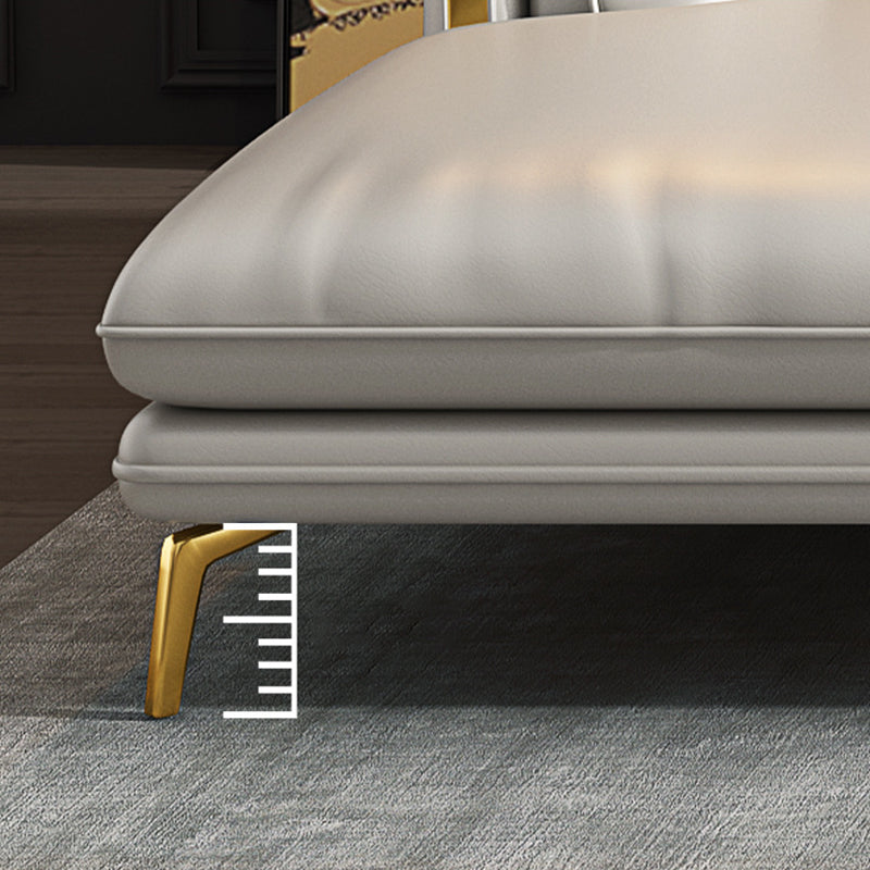 35.43 "Hoog uitlopende arm sectionele lederen sectionele lederen sectioneel met 3 kussens