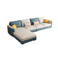 Sqaure Arm Tufted Back Sectional Luxurious 4-seat Sectional Sofa Clearhalo 'furn' 'furn_sectionals' 'Furniture' 'Living Room Furniture' 'Sectionals' 6350465
