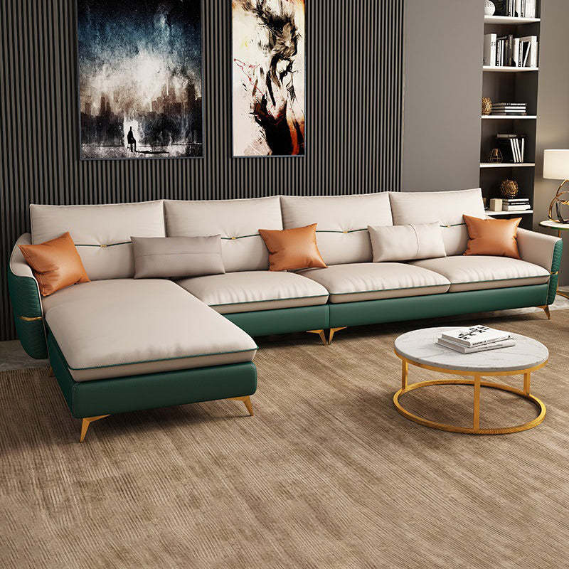 Sezione lussuosa a 4 posti con braccio inclinato cuscini