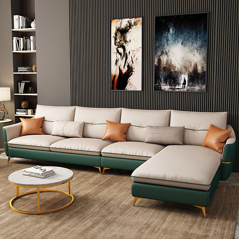 Sezione lussuosa a 4 posti con braccio inclinato cuscini