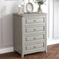 Contemporary Rubberwood Storage Cabinet with Drawers in Gray Clearhalo 'Cabinets & Chests' 'cabinets_chests' 'furn' 'furn_cabinets_chests' 'Furniture' 'Living Room Furniture' 6350501