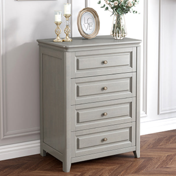 Contemporary Rubberwood Storage Cabinet with Drawers in Gray Clearhalo 'Cabinets & Chests' 'cabinets_chests' 'furn' 'furn_cabinets_chests' 'Furniture' 'Living Room Furniture' 6350501