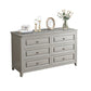 Contemporary Rubberwood Storage Cabinet with Drawers in Gray 6 Clearhalo 'Cabinets & Chests' 'cabinets_chests' 'furn' 'furn_cabinets_chests' 'Furniture' 'Living Room Furniture' 6350511