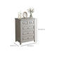 Contemporary Rubberwood Storage Cabinet with Drawers in Gray Clearhalo 'Cabinets & Chests' 'cabinets_chests' 'furn' 'furn_cabinets_chests' 'Furniture' 'Living Room Furniture' 6350513