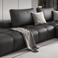 Pain en cuir en faux cuir sectionnelle en section marron / noir 106,29 "Section de largeur