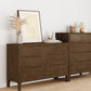 Espresso Solid Wood Accent Chest Mid-Century Modern Storage Cabinet with Drawers Clearhalo 'Cabinets & Chests' 'cabinets_chests' 'furn' 'furn_cabinets_chests' 'Furniture' 'Living Room Furniture' 6350564