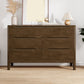 Espresso Solid Wood Accent Chest Mid-Century Modern Storage Cabinet with Drawers Clearhalo 'Cabinets & Chests' 'cabinets_chests' 'furn' 'furn_cabinets_chests' 'Furniture' 'Living Room Furniture' 6350565